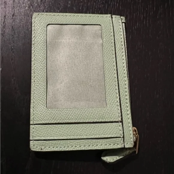 Coach Mint Green Slim Wallet Card Case - Picture 2 of 2